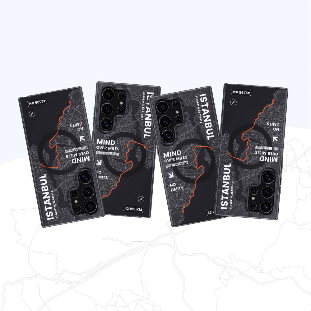 Galaxy S24 Ultra Kılıf Magsafe Şarj Özellikli Benks City Serisi Kapak Mavi