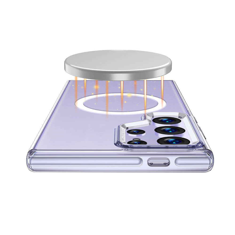 Galaxy S24 Ultra Kılıf Magsafe Şarj Özellikli Wlons Efsane Kapak Renksiz