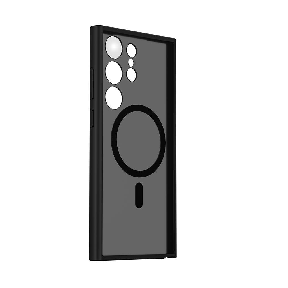 Galaxy S24 Ultra Kılıf Wiwu FGG-024 Magsafe Şarj Özellikli Lekelere Dayanıklı Kapak Siyah