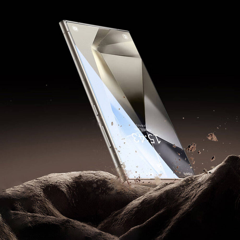 Galaxy S24 Ultra Wiwu Wi-GT012 iVista Darbeye Karşı Dayanıklı HD Temperli Cam Ekran Koruyucu Siyah