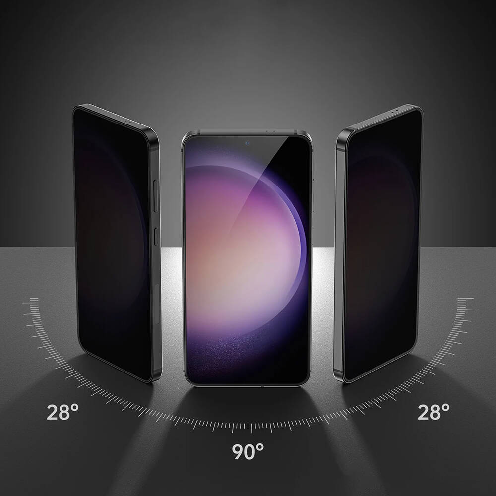 Galaxy S25 Benks Ultra Shield 0.3mm Privacy Ekran Koruyucu + Kolay Uygulama Aparatlı Siyah