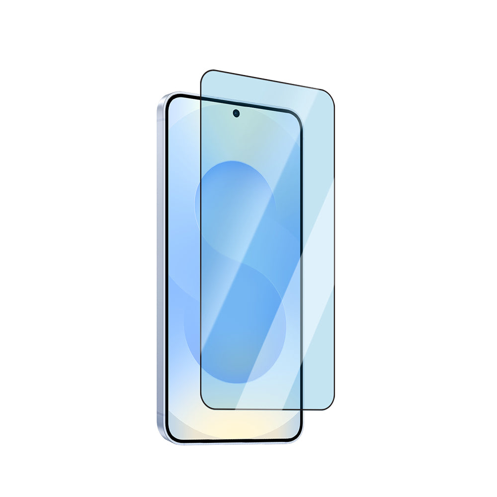 Galaxy S25 CaseWorld Applicator Serisi 2.5D Eyesafe Mavi Işık Teknolojili 0.25mm Temperli Cam Ekran Koruyucu+ Uygulama Aparatı Şeffaf