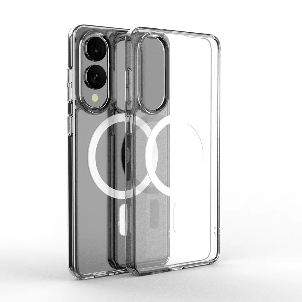 Galaxy S25 Edge Kılıf Kamera Korumalı M-safe Sert PC Zore Porto Kapak Şeffaf