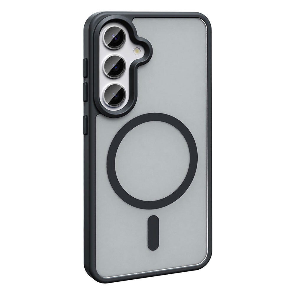 Galaxy S25 FE Kılıf M-safe Şarj Özellikli Mat Arka Yüzey Zore Sio Kapak Derin Mor