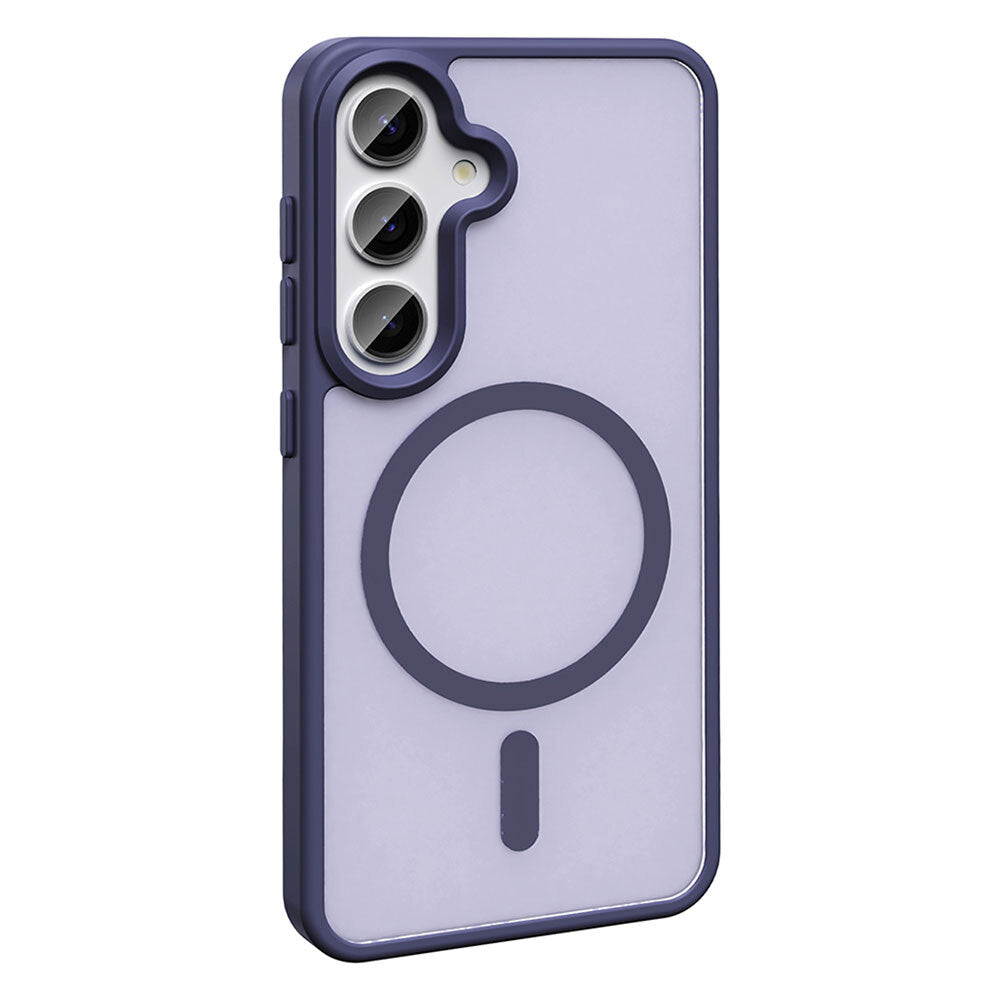 Galaxy S25 FE Kılıf M-safe Şarj Özellikli Mat Arka Yüzey Zore Sio Kapak Koyu Yeşil