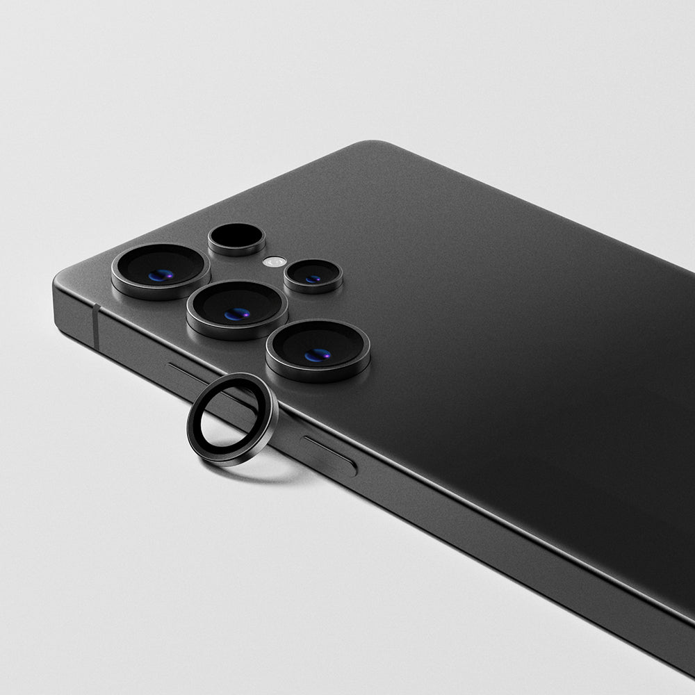 Galaxy S25 Ultra Amazingthing Titan Safir Kamera Lens Koruyucu + Kolay Uygulama Aparatlı Gümüş