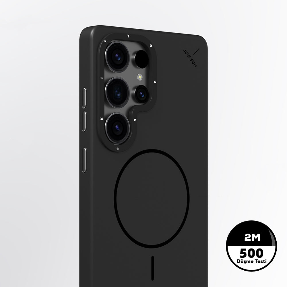 Galaxy S25 Ultra Kılıf M-safe Şarj Özellikli Youngkit Dynamag Serisi Kapak Siyah