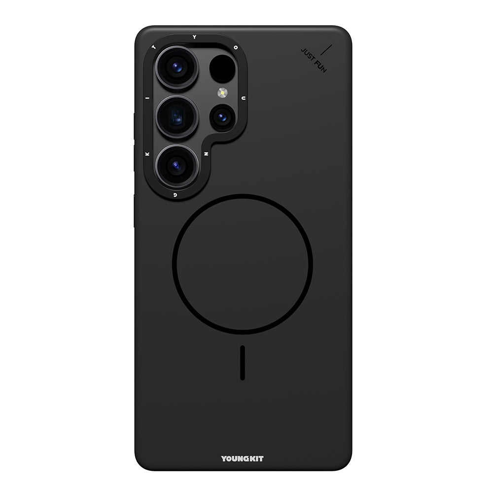 Galaxy S25 Ultra Kılıf M-safe Şarj Özellikli Youngkit Dynamag Serisi Kapak Siyah