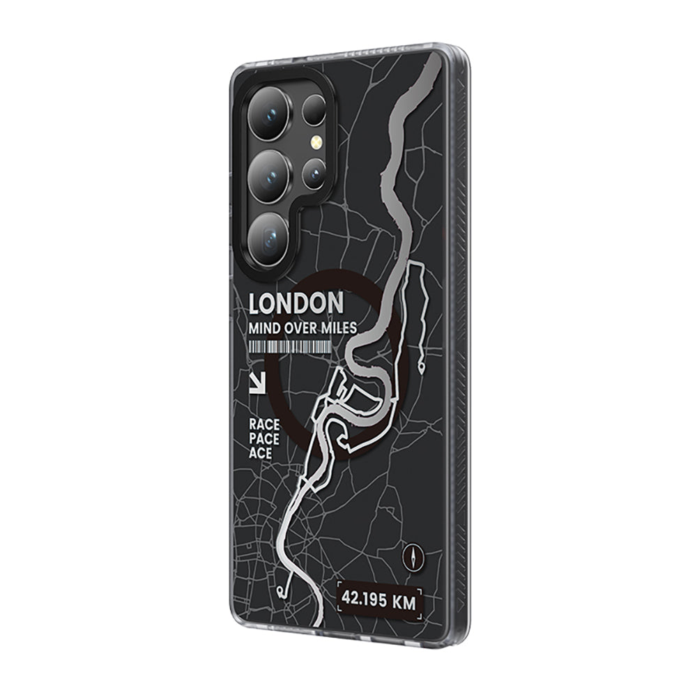 Galaxy S25 Ultra Kılıf Magsafe Şarj Özellikli Benks Dynamic City Serisi Kapak Yeşil