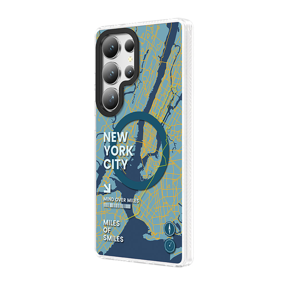 Galaxy S25 Ultra Kılıf Magsafe Şarj Özellikli Benks Dynamic City Serisi Kapak Yeşil