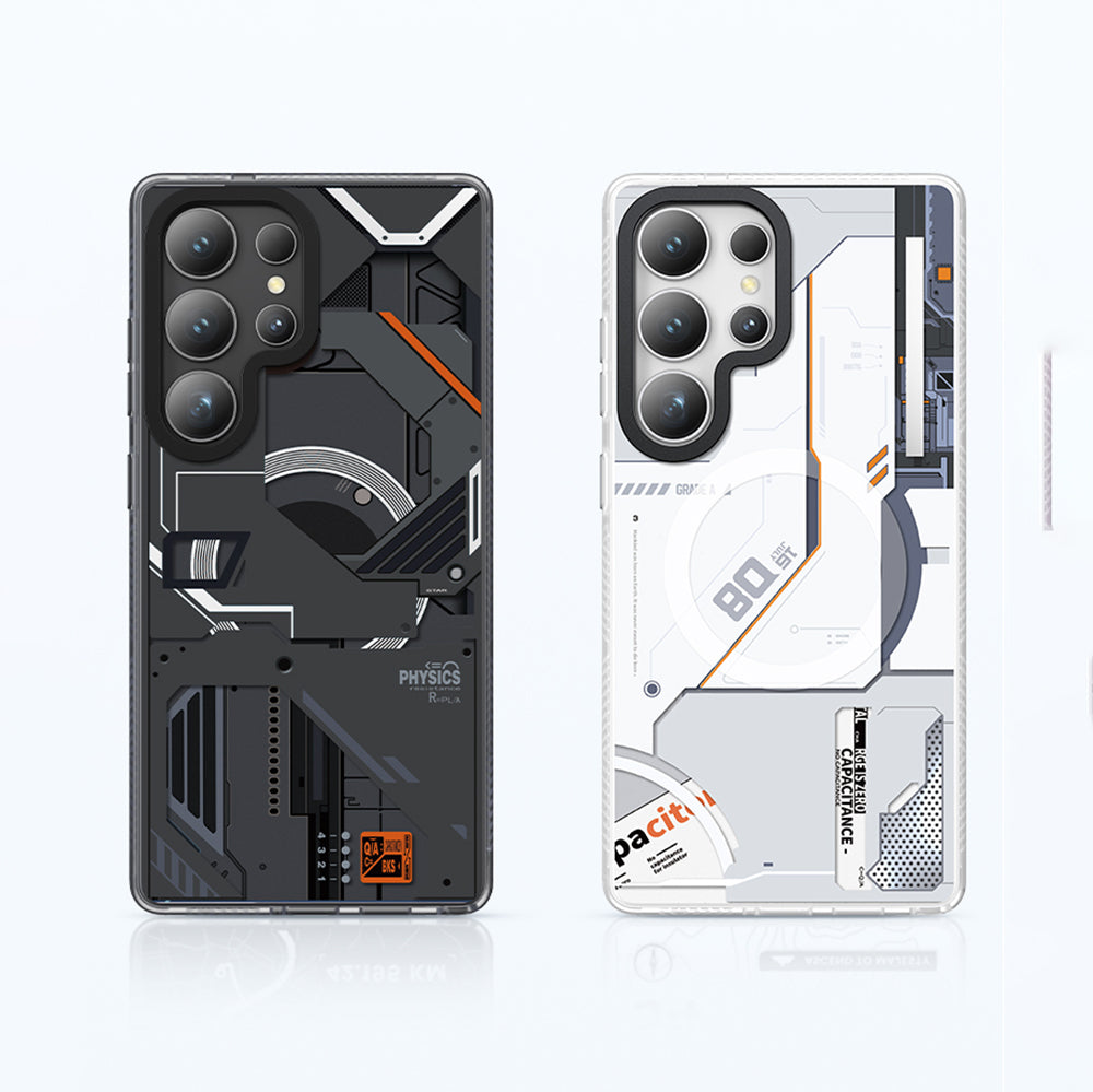 Galaxy S25 Ultra Kılıf Magsafe Şarj Özellikli Benks Dynamic Mecha Serisi Kapak Siyah