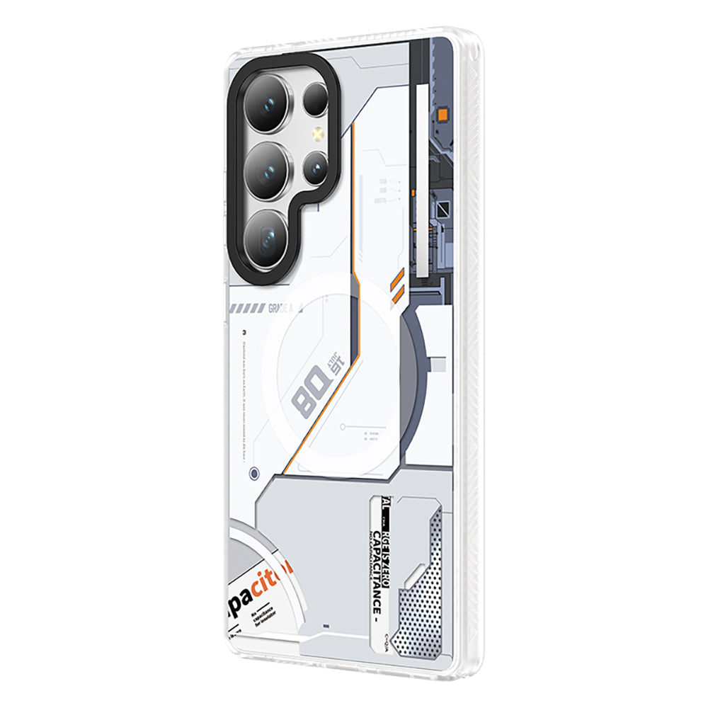 Galaxy S25 Ultra Kılıf Magsafe Şarj Özellikli Benks Dynamic Mecha Serisi Kapak Siyah