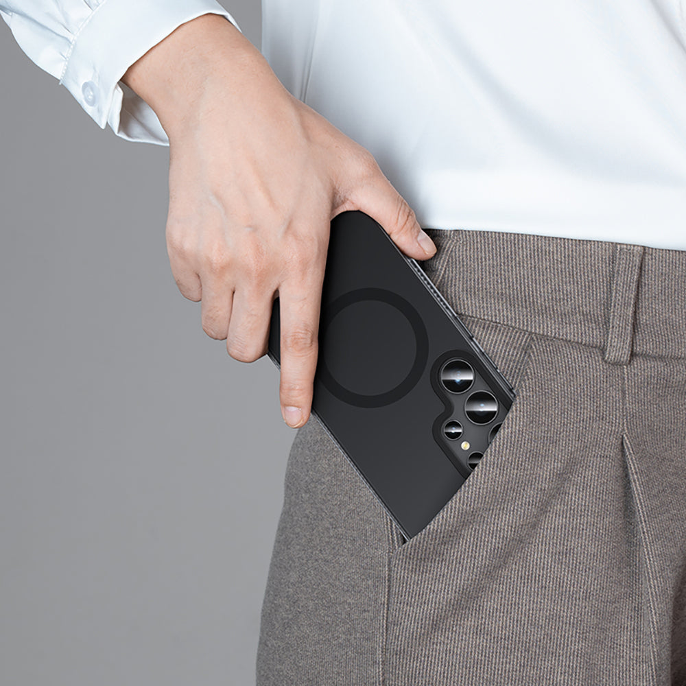 Galaxy S25 Ultra Kılıf Magsafe Şarj Özellikli Benks Lucid Armor Kapak Titanyum