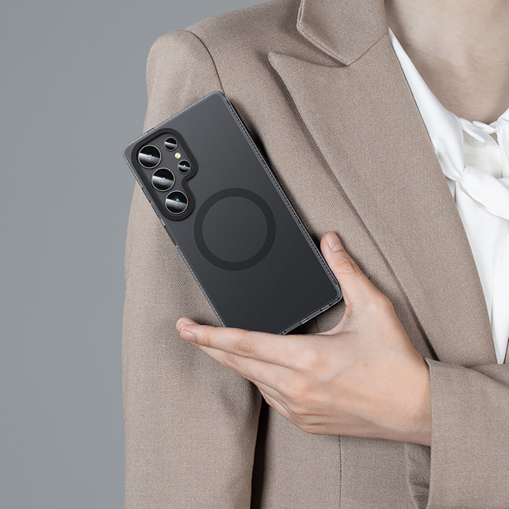 Galaxy S25 Ultra Kılıf Magsafe Şarj Özellikli Benks Lucid Armor Kapak Siyah