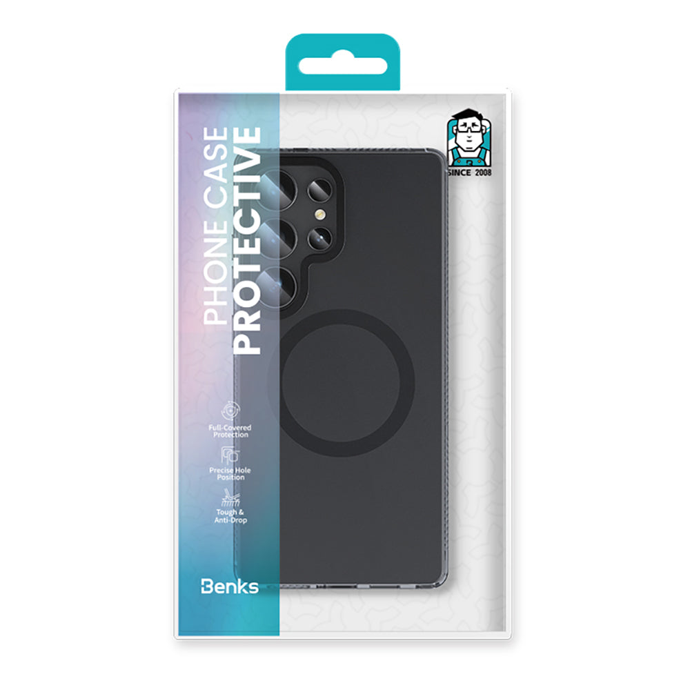 Galaxy S25 Ultra Kılıf Magsafe Şarj Özellikli Benks Lucid Armor Kapak Titanyum