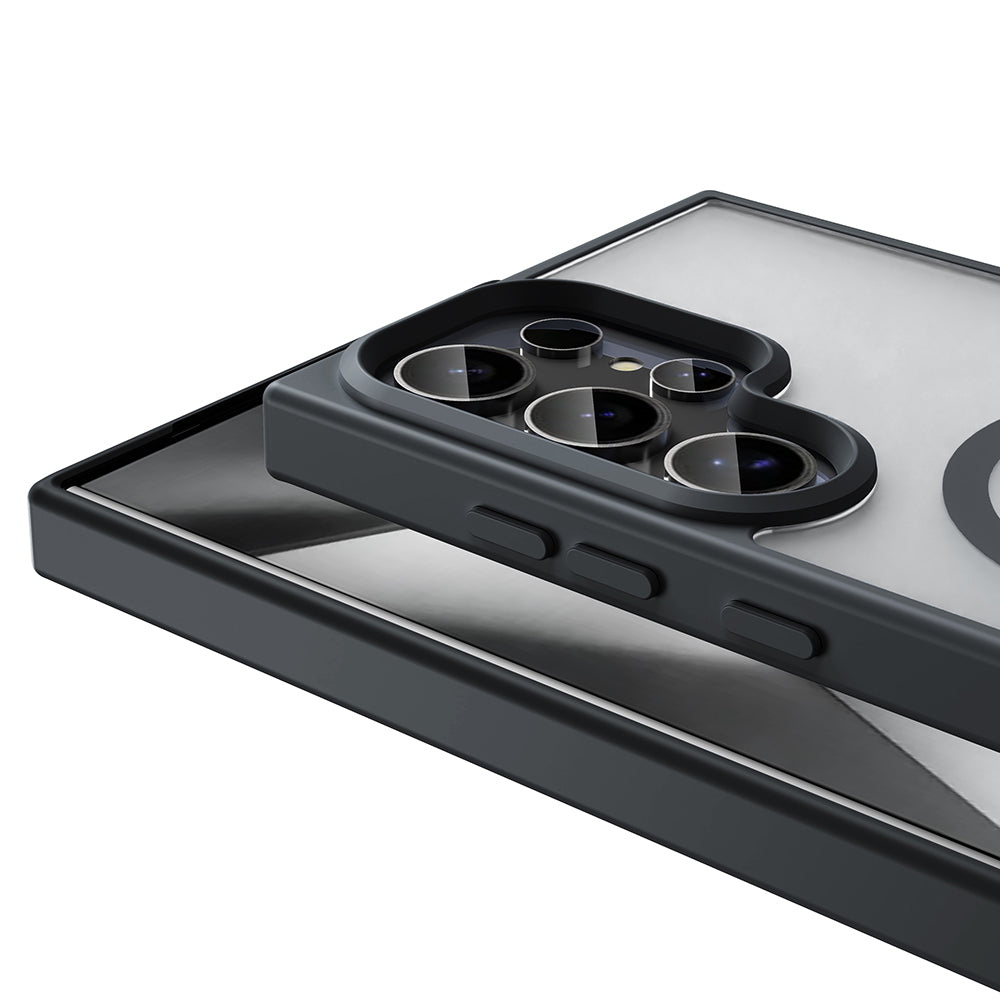 Galaxy S25 Ultra Kılıf M-safe Şarj Özellikli Mat Arka Yüzey Zore Sio Kapak Bej