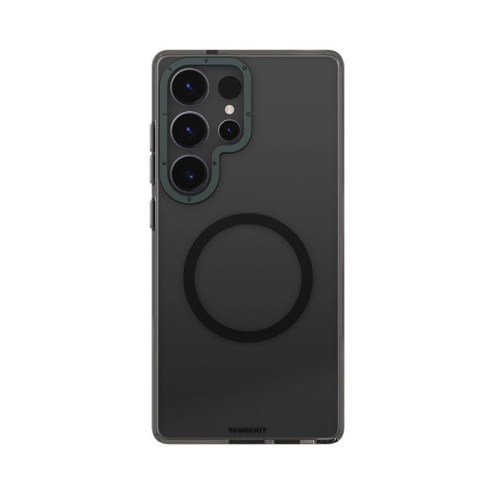 Galaxy S25 Ultra Kılıf Magsafe Şarj Özellikli Şeffaf Youngkit Crystal Shield Serisi Kapak Şeffaf