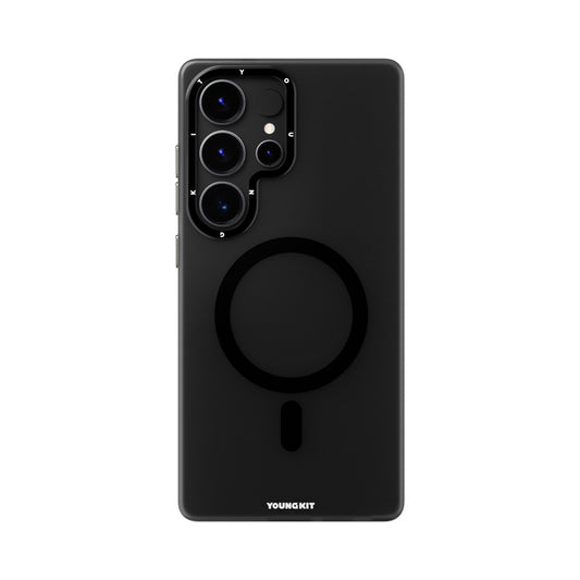 Galaxy S25 Ultra Kılıf Magsafe Şarj Özellikli Youngkit Hidden Sand Serisi Kapak Siyah