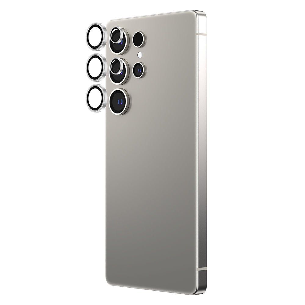 Galaxy S25 Ultra Amazingthing Anti Reflective Kamera Lens Koruyucu + Kolay Uygulama Aparatlı Siyah