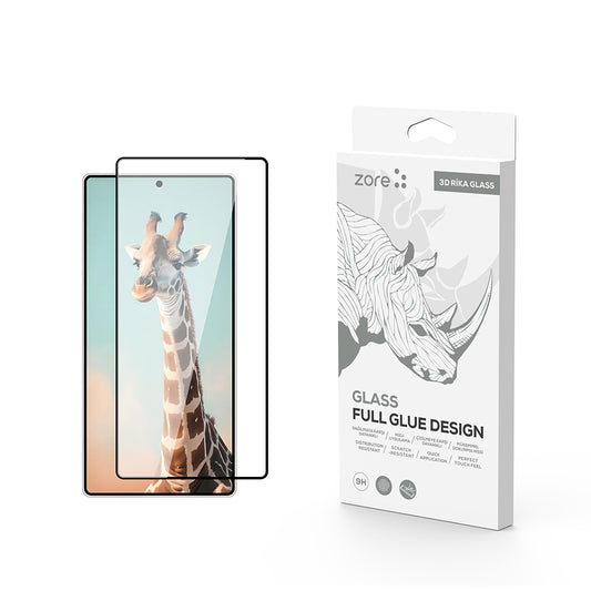 Galaxy S25 Ultra Zore Rika Premium Temperli Cam Ekran Koruyucu Siyah