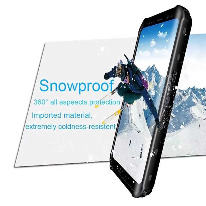 Galaxy S8 Kılıf 1-1 Su Geçirmez Kılıf Siyah