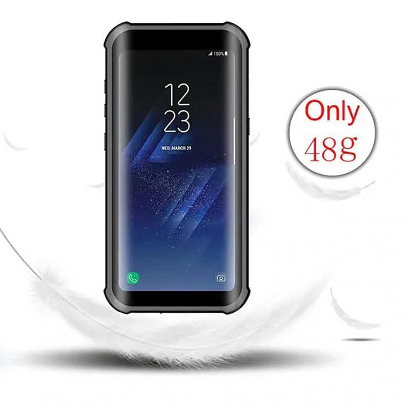 Galaxy S8 Kılıf 1-1 Su Geçirmez Kılıf Siyah