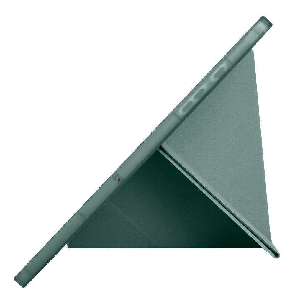 Galaxy Tab A9 Kılıf Zore Tri Folding Kalem Bölmeli Standlı Kılıf Yeşil