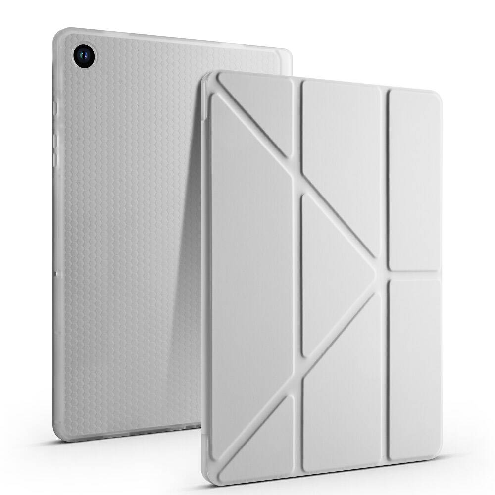 Galaxy Tab A9 Plus Kılıf Zore Tri Folding Kalem Bölmeli Standlı Kılıf Yeşil