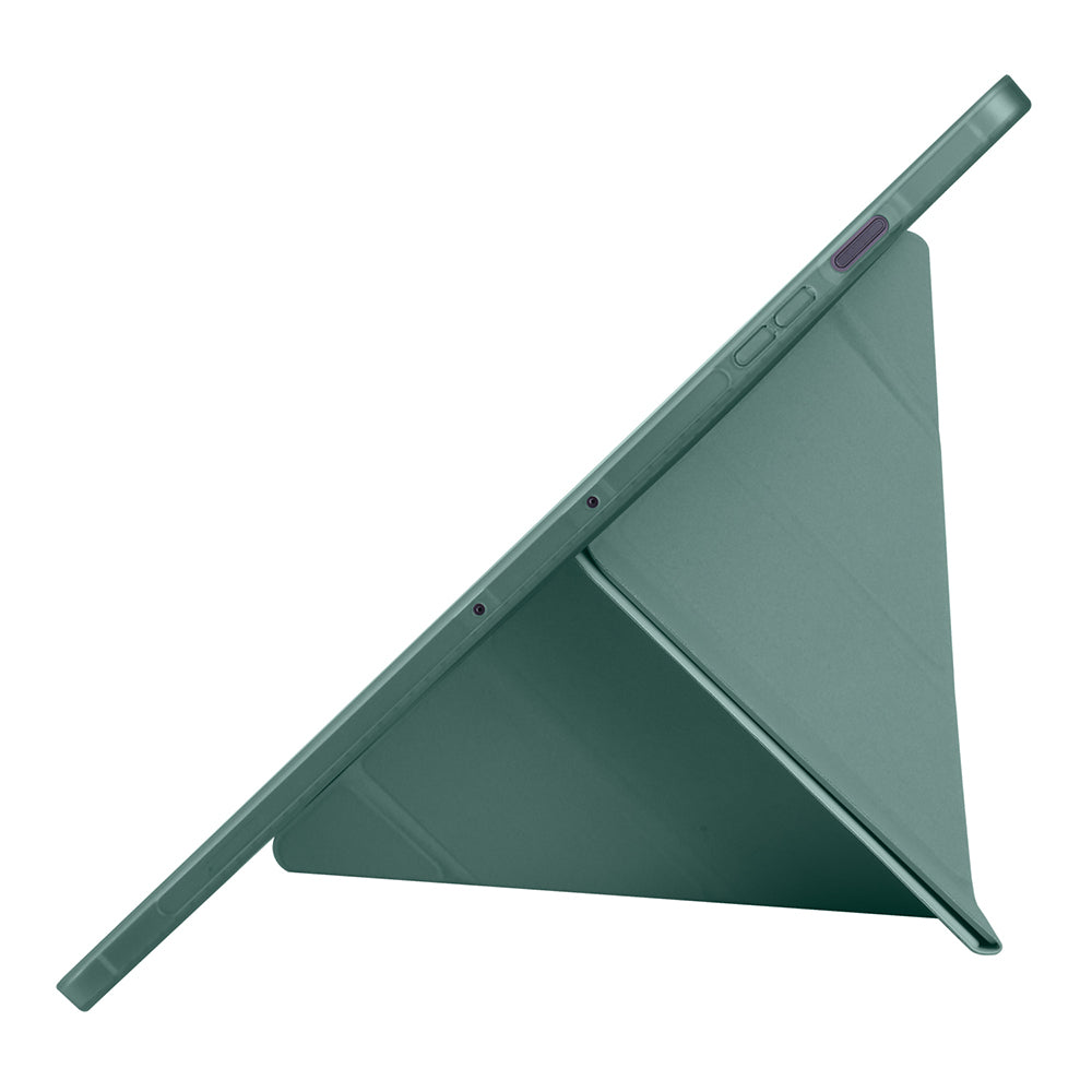 Galaxy Tab S10 FE Plus Kılıf Zore Tri Folding Kalem Bölmeli Standlı Kılıf Lila