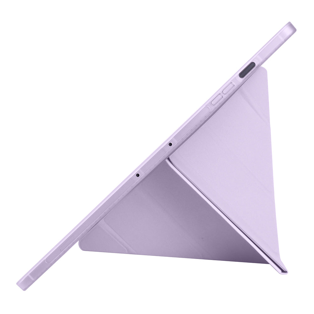 Galaxy Tab S10 FE Plus Kılıf Zore Tri Folding Kalem Bölmeli Standlı Kılıf Koyu Yeşil