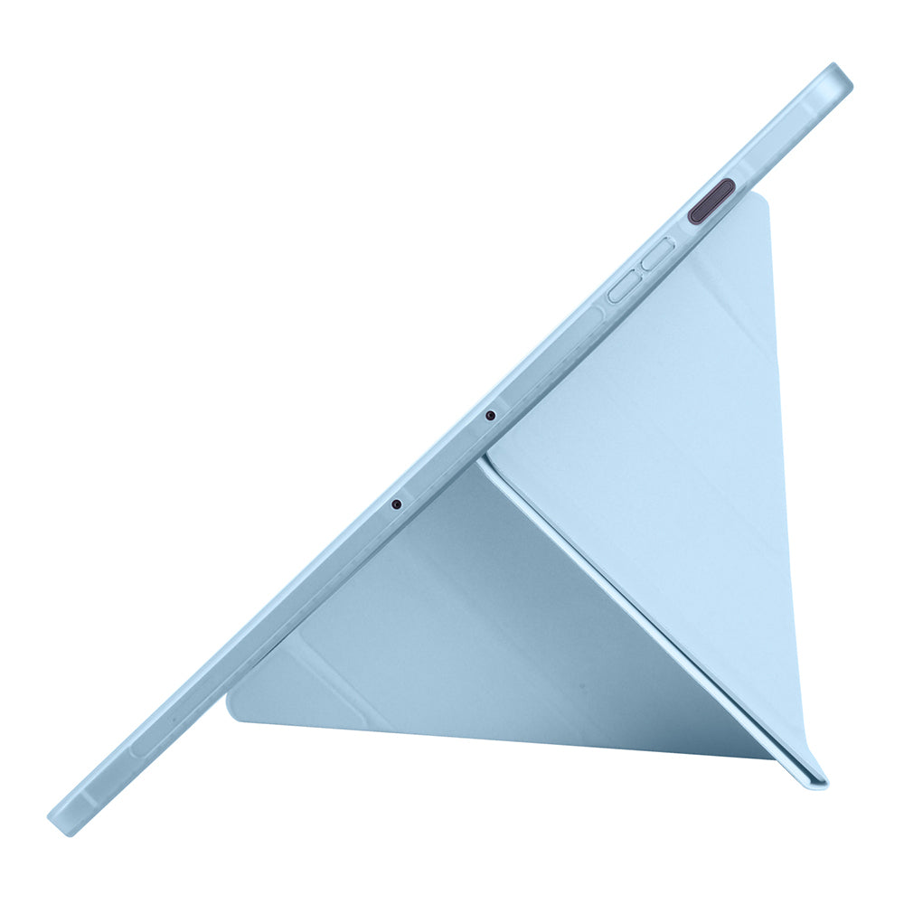 Galaxy Tab S10 FE Plus Kılıf Zore Tri Folding Kalem Bölmeli Standlı Kılıf Rose Gold