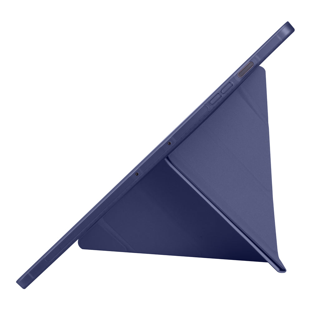 Galaxy Tab S10 FE Plus Kılıf Zore Tri Folding Kalem Bölmeli Standlı Kılıf Siyah