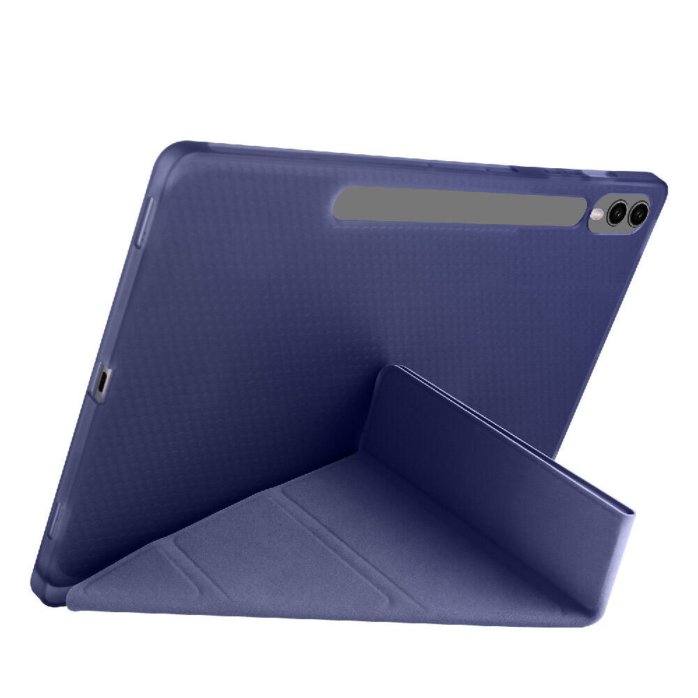 Galaxy Tab S10 Plus Kılıf Zore Tri Folding Kalem Bölmeli Standlı Kılıf Koyu Yeşil