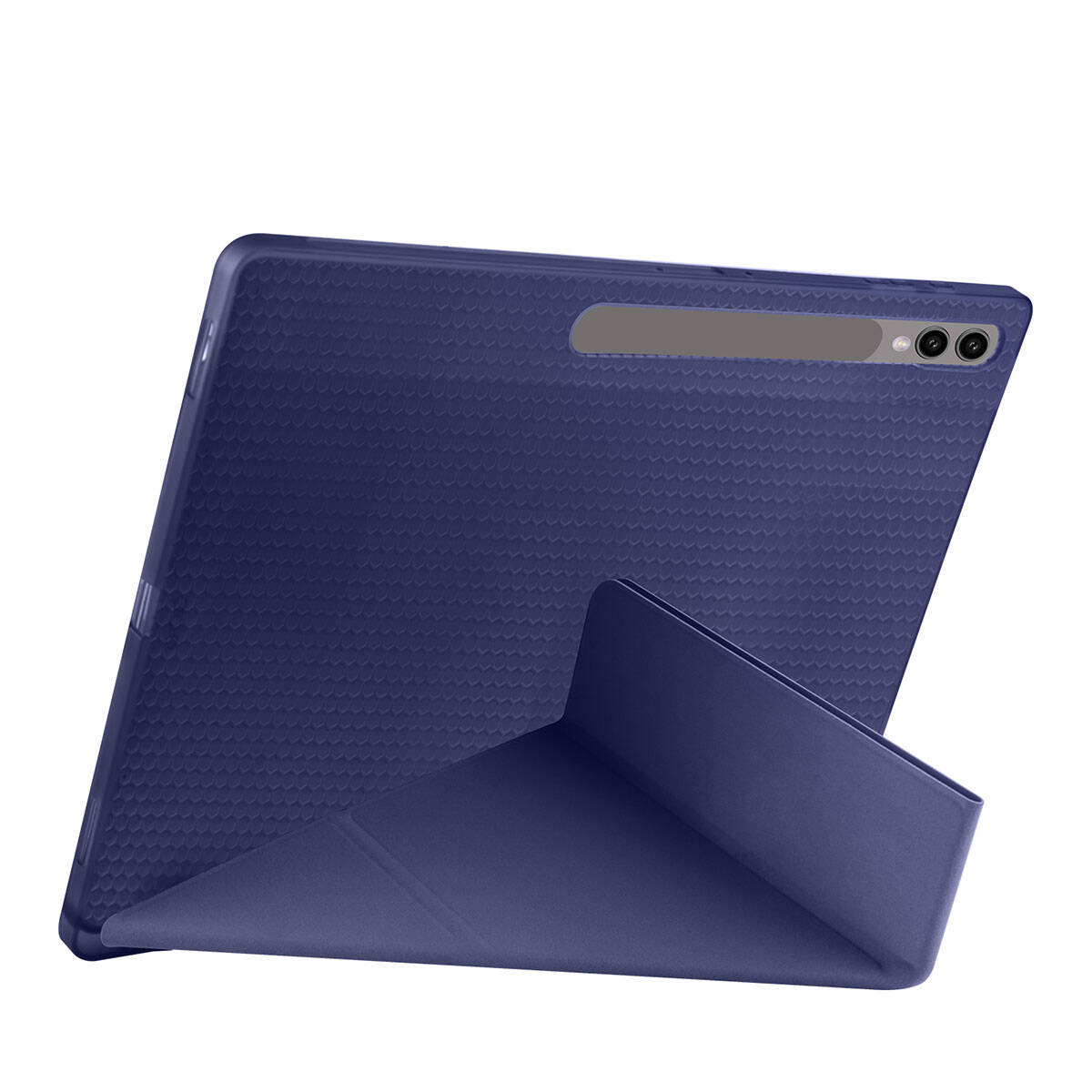 Galaxy Tab S10 Ultra Kılıf Zore Tri Folding Kalem Bölmeli Standlı Kılıf Siyah