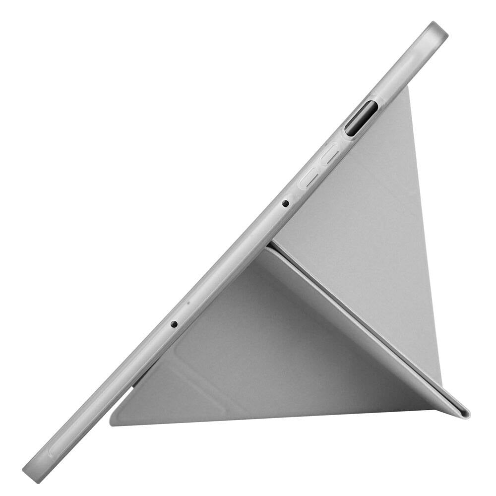 Galaxy Tab S9 FE Kılıf Zore Tri Folding Kalem Bölmeli Standlı Kılıf Mavi