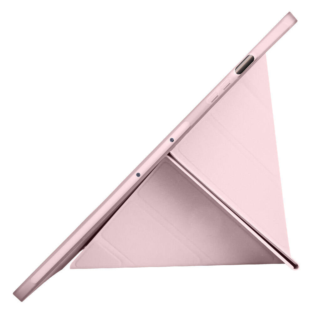 Galaxy Tab S9 FE Plus Kılıf Zore Tri Folding Kalem Bölmeli Standlı Kılıf Lila