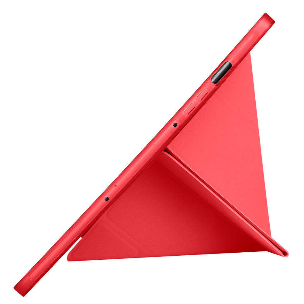 Galaxy Tab S9 Kılıf Zore Tri Folding Kalem Bölmeli Standlı Kılıf Kırmızı