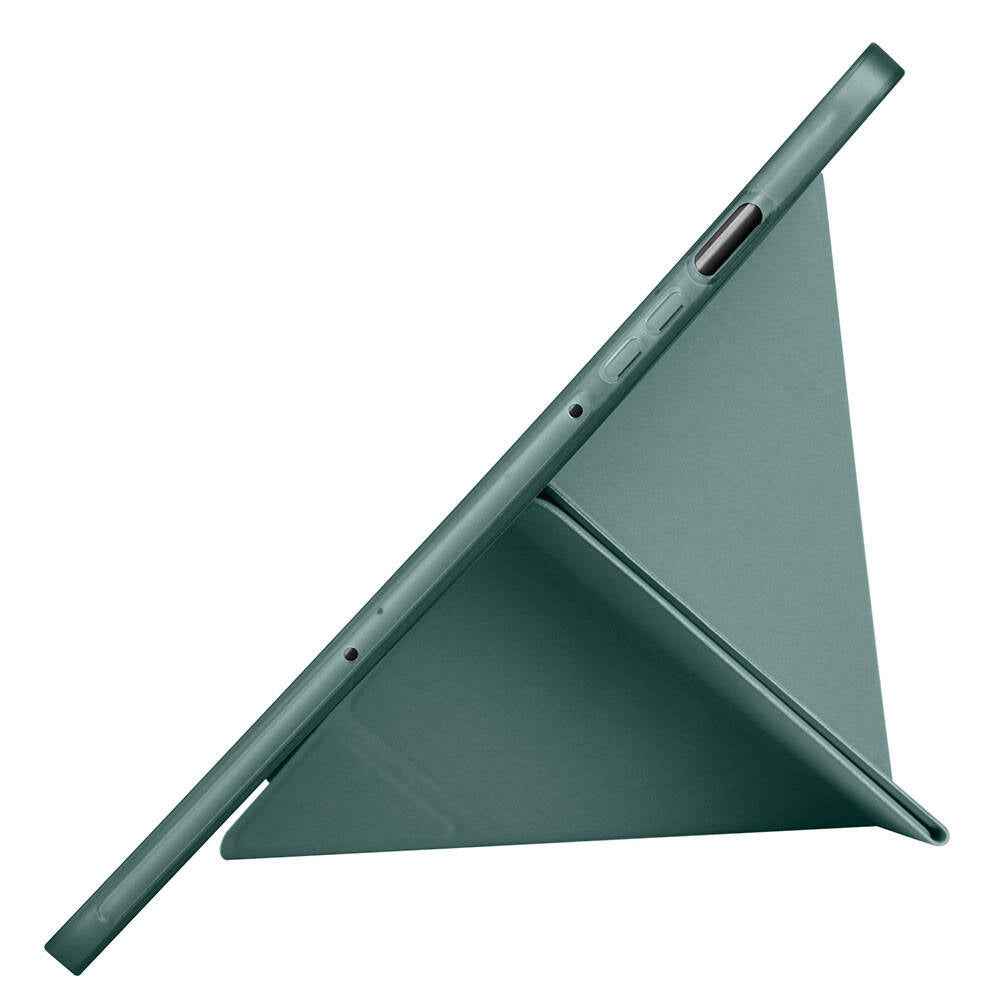 Galaxy Tab S9 Kılıf Zore Tri Folding Kalem Bölmeli Standlı Kılıf Mavi