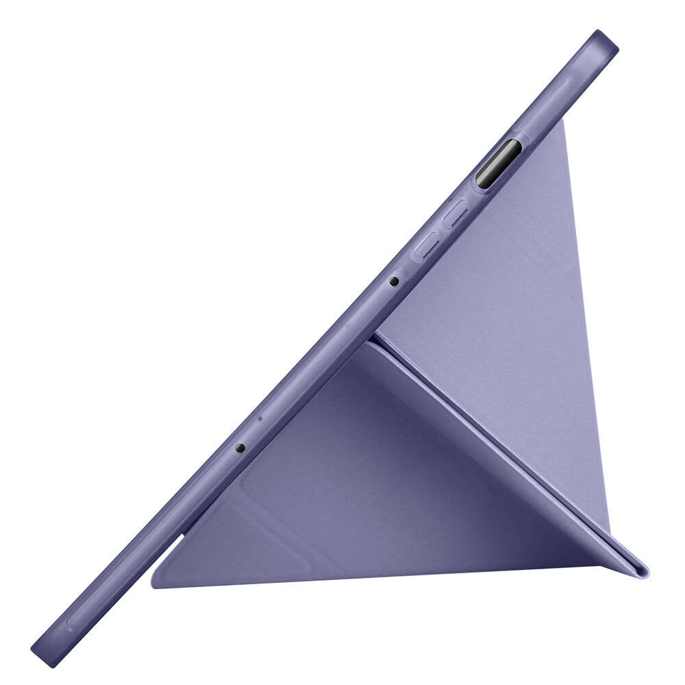 Galaxy Tab S9 Kılıf Zore Tri Folding Kalem Bölmeli Standlı Kılıf Gri