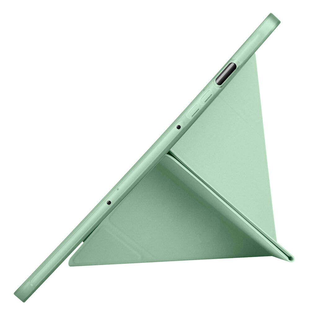 Galaxy Tab S9 Kılıf Zore Tri Folding Kalem Bölmeli Standlı Kılıf Lacivert