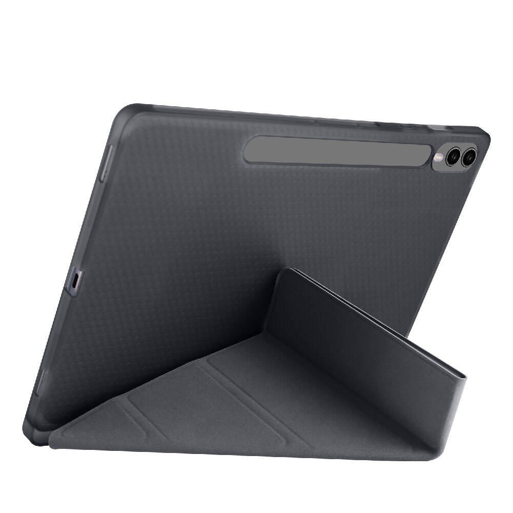 Galaxy Tab S9 Plus Kılıf Zore Tri Folding Kalem Bölmeli Standlı Kılıf Yeşil