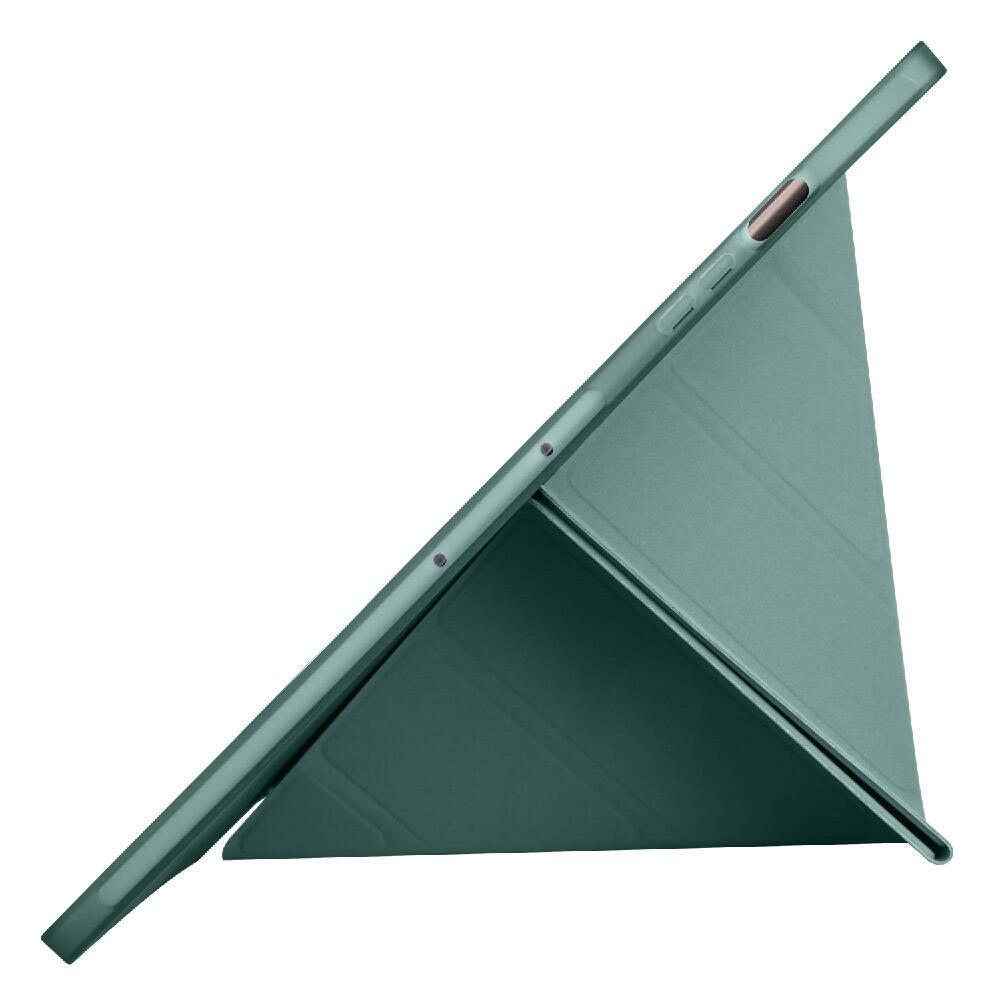 Galaxy Tab S9 Plus Kılıf Zore Tri Folding Kalem Bölmeli Standlı Kılıf Lila