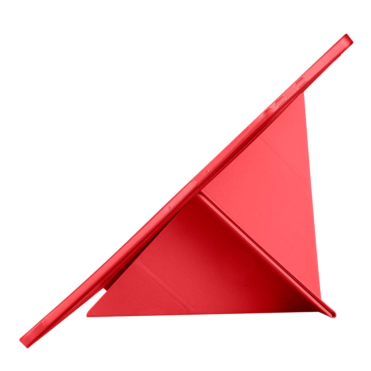 Galaxy Tab S9 Ultra Kılıf Zore Tri Folding Kalem Bölmeli Standlı Kılıf Kırmızı