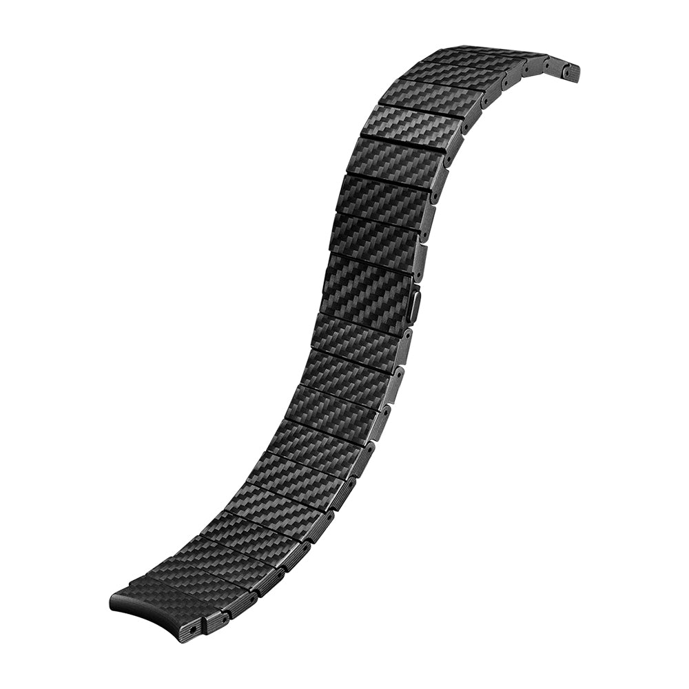 Galaxy Watch 5 44mm Karbon Fiber Pitaka Modern Serisi Black-Grey Twill Kordon Siyah-Gri