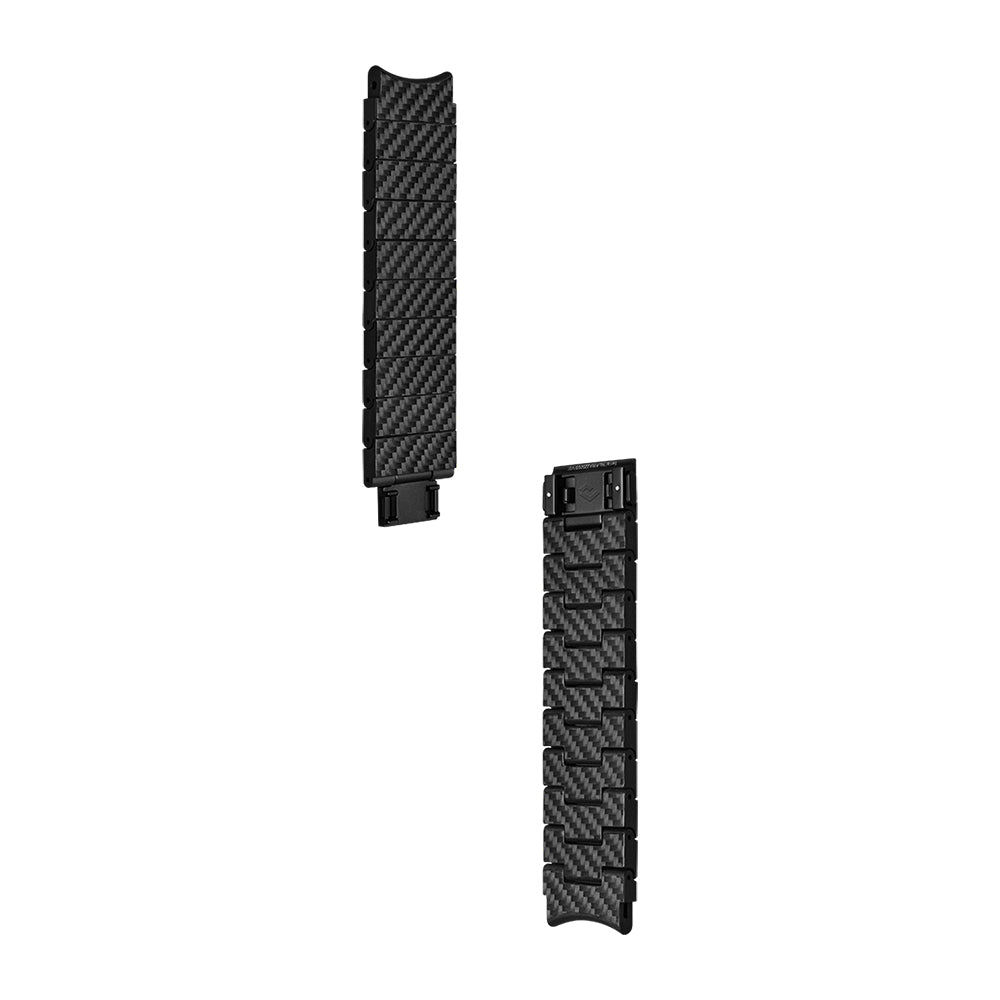 Galaxy Watch 5 Pro 45mm Karbon Fiber Pitaka Modern Serisi Black-Grey Twill Kordon Siyah-Gri