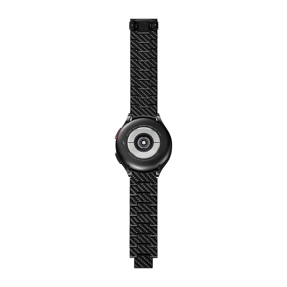 Galaxy Watch 6 44mm Karbon Fiber Pitaka Modern Serisi Black-Grey Twill Kordon Siyah-Gri