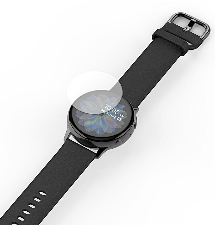 Galaxy Watch Active 2 40mm Araree Pure Diamond Pet Ekran Koruyucu Renksiz