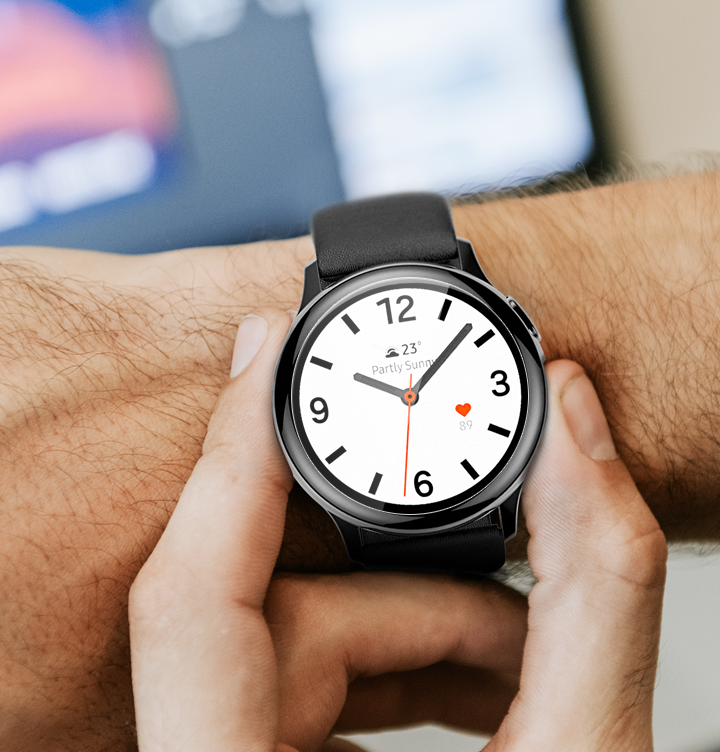 Galaxy Watch Active 2 44mm Araree Pure Diamond Pet Ekran Koruyucu Renksiz