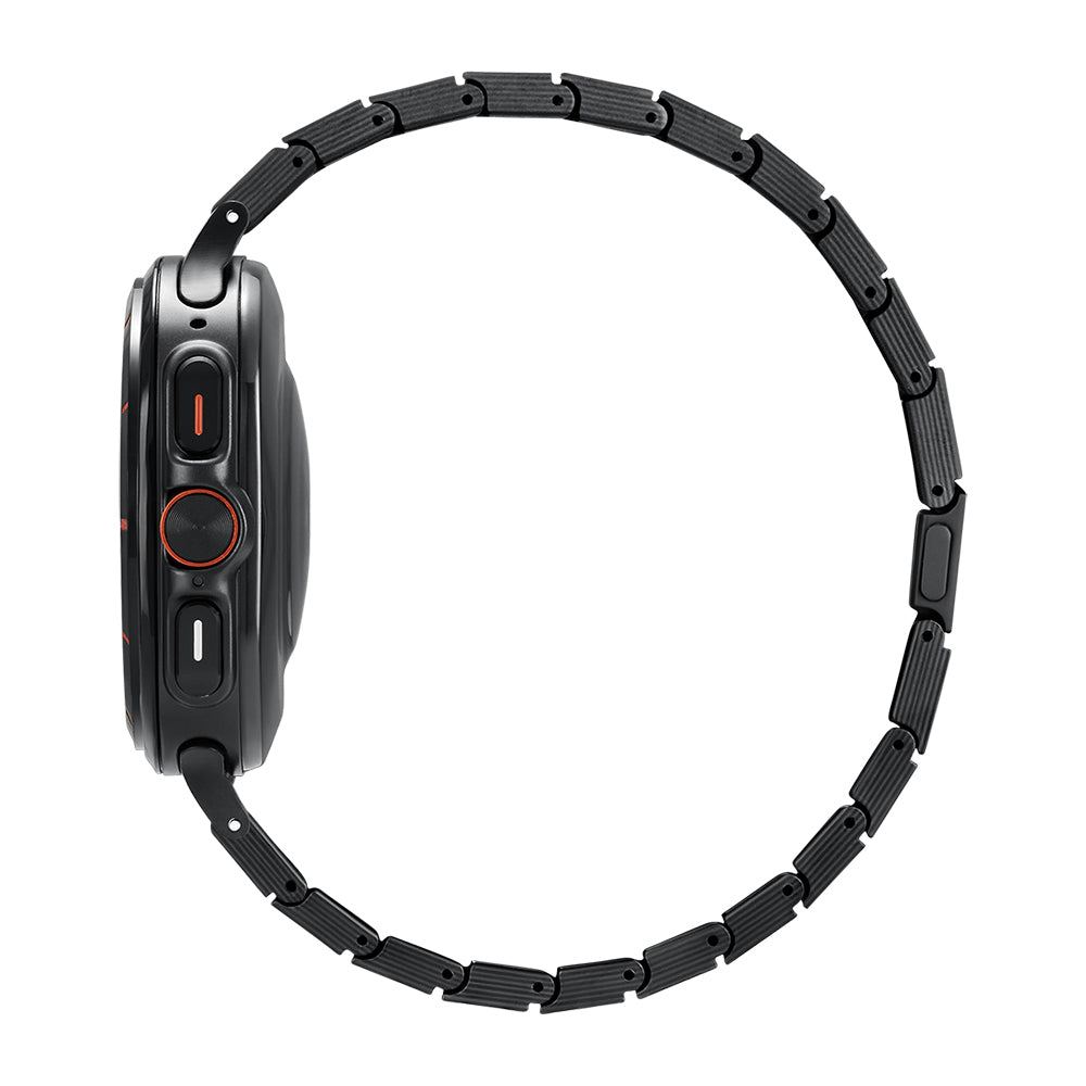 Galaxy Watch Ultra 47mm Karbon Fiber Pitaka Modern Serisi Black-Grey Twill Kordon Siyah-Gri