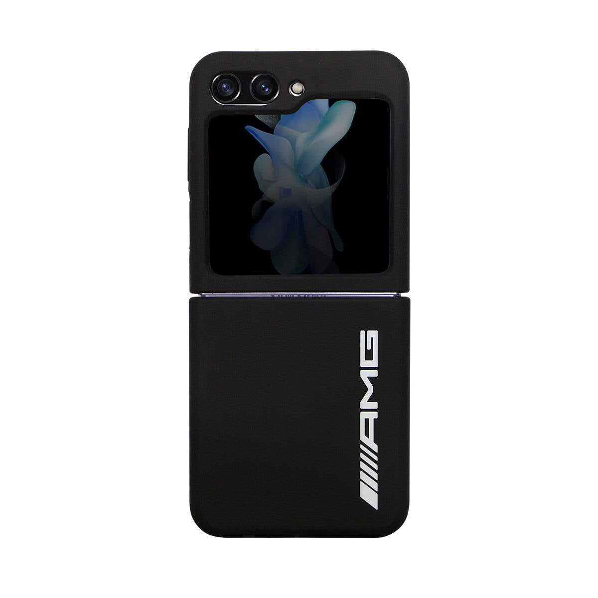 Galaxy Z Flip 5 Kılıf AMG Magsafe Şarj Özellikli Büyük Logo Dizayn Orjinal Lisanslı Kapak Siyah